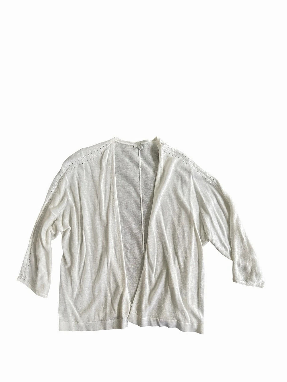 J. Jill Linen Blend Open Front Cardigan Size XL NWT